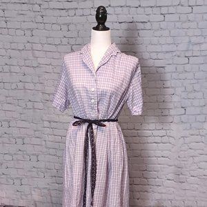 RARE 1950s Vintage Cotton Day Dress